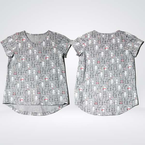 Children Full Cartoon Print Round Neck Top